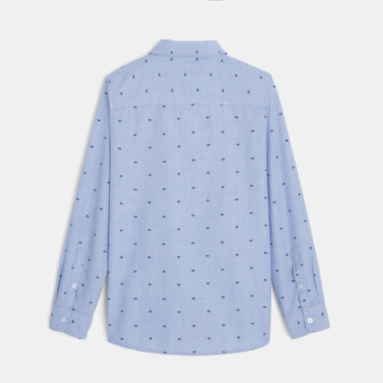 Avis Chemise à petits motifs turquoise garçon OKAIDI 4