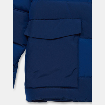 Avis Doudoune bicolore à capuche bleue garçon OKAIDI 3
