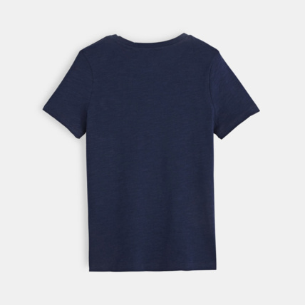 Avis T-shirt uni bleu garçon OKAIDI 2