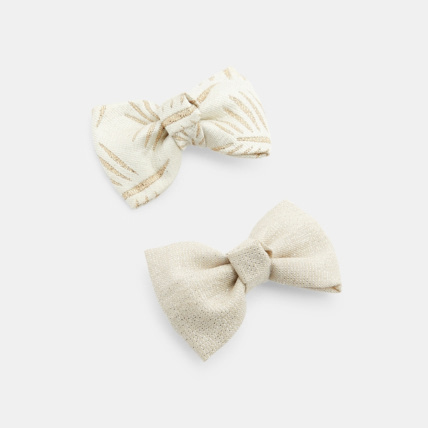 Avis Barrettes nœud papillon (lot de 2) jaune fille OKAIDI 1
