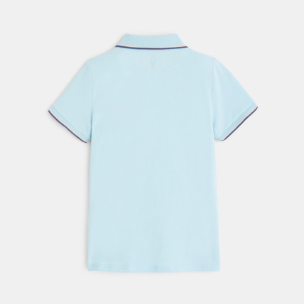 Avis Polo en jersey piqué motif palmier bleu garçon OKAIDI 4