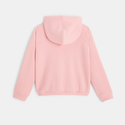 Avis Sweat-shirt tout doux à capuche rose fille OKAIDI 3