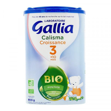 Avis Lait infantile Calisma de Croissance BIO en poudre Laboratoire Gallia 1