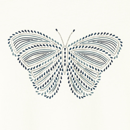 Avis T-shirt à motif pailleté bleu fille OKAIDI 2