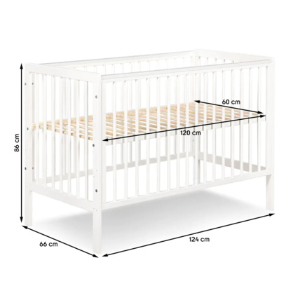 Avis Lit bébé enfant à barreaux en bois avec sommier réglable TIMI KLUPS 4