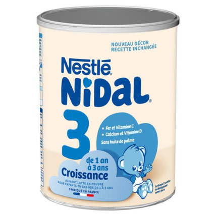 Avis Lait 3ème âge NIDAL Croissance 800g NIDAL NESTLE 1