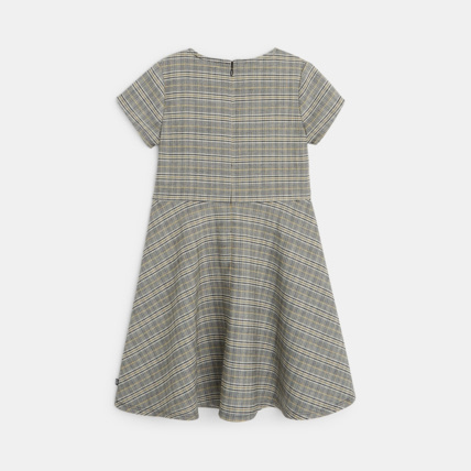 Avis Robe rétro à carreaux grise fille OKAIDI 3