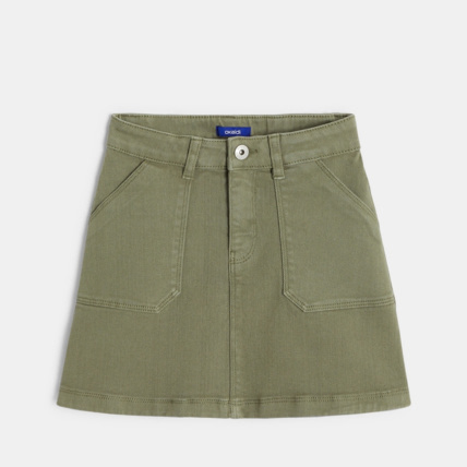 Avis Mini-jupe en toile verte fille OKAIDI 2
