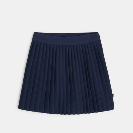 Avis Jupe courte et plissée unie bleue fille OKAIDI 2