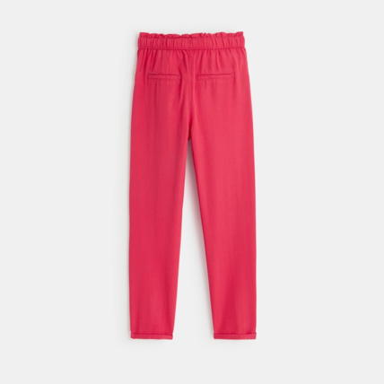 Avis Pantalon en toile douce rose fille OKAIDI 4