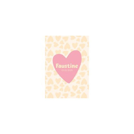 Avis Faire-Part de Naissance Personnalisable - Cœurs LES PETITS CITRONS 5