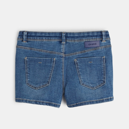 Avis Short en jean brodé bleu fille OKAIDI 2
