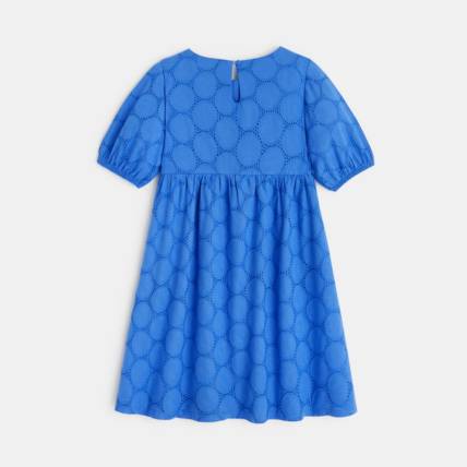 Avis Robe en broderie anglaise bleue fille OKAIDI 4