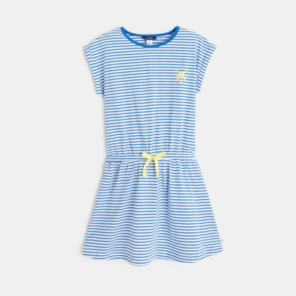 Avis Robe rayée en jersey bleue fille OKAIDI 2