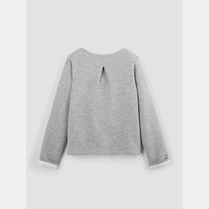 Avis Gilet molleton pressionné gris fille OKAIDI 2
