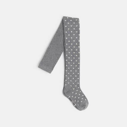 Avis Collants chauds en tricot gris fille OKAIDI 1