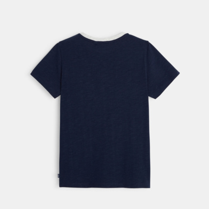 Avis T-shirt jersey flammé message Jump bleu garçon OKAIDI 4