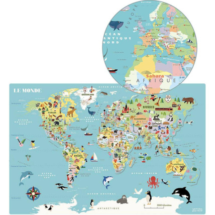 Avis Carte du monde magnétique Ingela P. Arrhenius VILAC 2