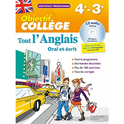 Avis Objectif Collège - Tout l'Anglais 4e-3e - Nouveau programme 2016 Hachette Éducation 1