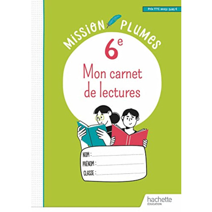 Avis Mon Carnet de lectures 6e - Cahier élève - Ed. 2023 Hachette Éducation 1