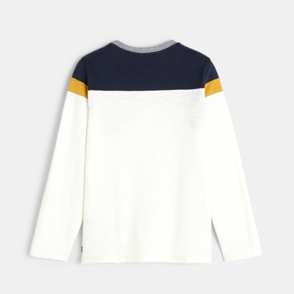 Avis T-shirt avec écusson blanc garçon OKAIDI 2