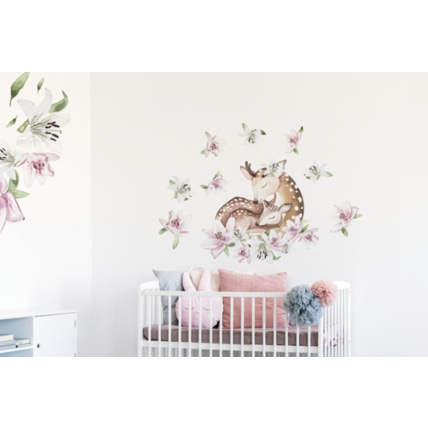 Avis Stickers biche et faon avec lilas Mon Lit Cabane 3