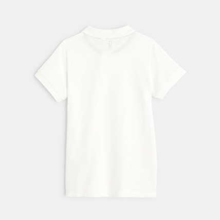 Avis Polo en coton piqué blanc garçon OKAIDI 4