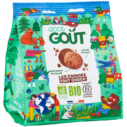 Avis Mini cookies Tout chocolat Bio Good Goût 1