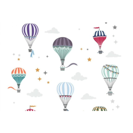 Avis Sticker montgolfières colorées et nuages Mon Lit Cabane 1