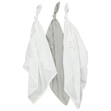 Avis Lot de 3 langes en coton motif étoile Prémaman 1