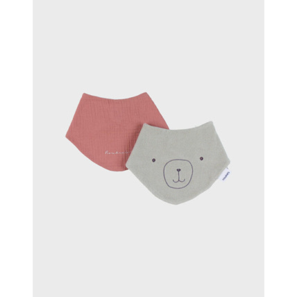 Avis Lot de 2 bavoirs bandana Fluffy, Orso et Lily NOUKIE'S 1