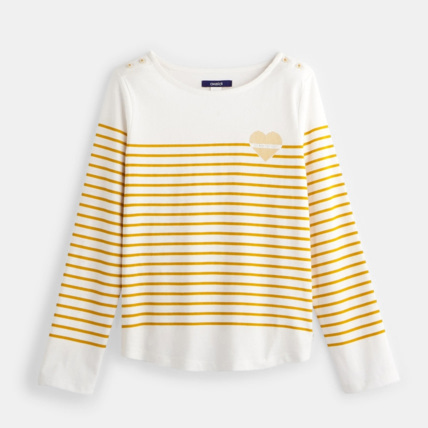 Avis Marinière jaune fille OKAIDI 1