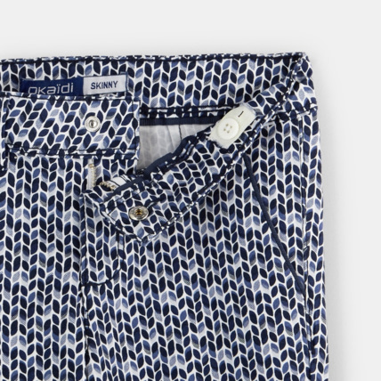 Avis Pantalon capri imprimé bleu fille OKAIDI 4