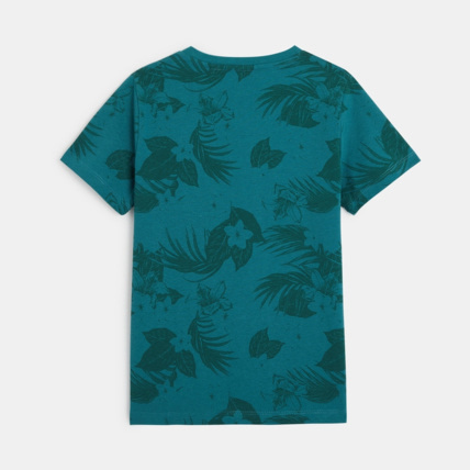 Avis T-shirt à message "Free your nature" bleu garçon OKAIDI 4