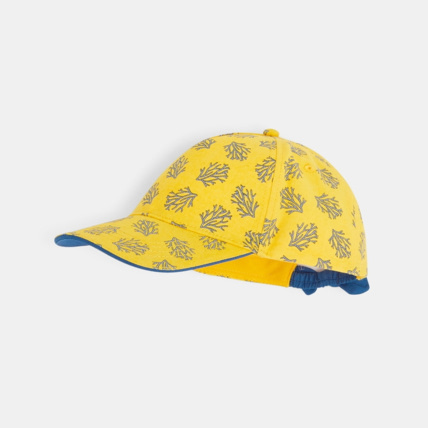 Avis Casquette toile imprimé exotique jaune fille OKAIDI 1