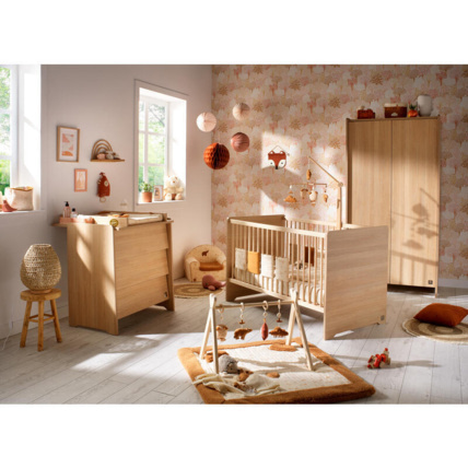 Avis Chambre Trio Cannelle Lit bébé évolutif + Commode + Armoire Sauthon 1