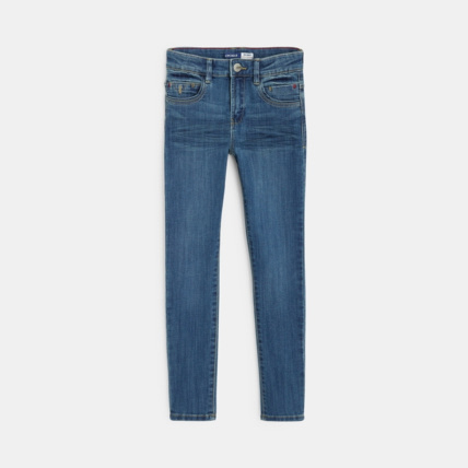 Avis Jean skinny en denim ultra-résistant bleu garçon OKAIDI 1