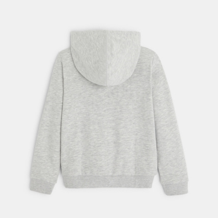 Avis Sweat-shirt uni à capuche gris fille OKAIDI 4