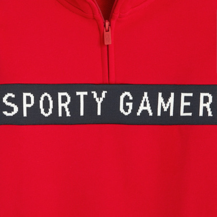 Avis Sweat-shirt col camionneur rouge garçon OKAIDI 2