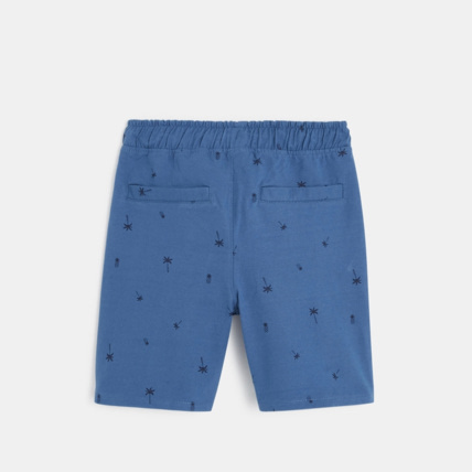 Avis Short en molleton imprimé "cocotiers" bleu garçon OKAIDI 3