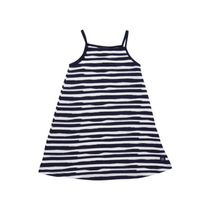 Avis Robe rayé Kids - coton léger - Marine Deep/Blanc ARMOR-LUX 1