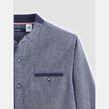 Avis Chemise tendance bleue garçon OKAIDI 3