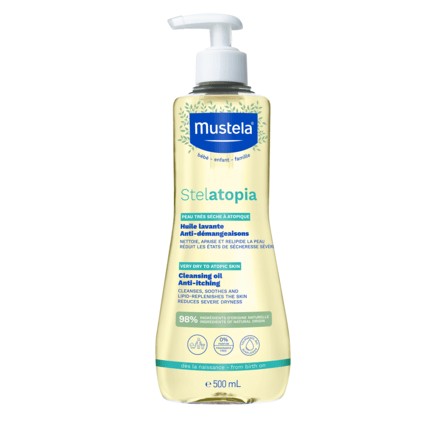 Avis Huile lavante Stelatopia Mustela 1