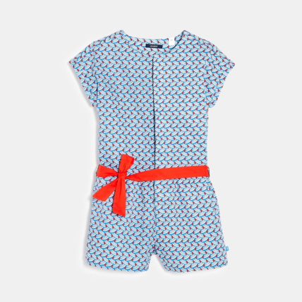 Avis Combi-short imprimé bleu fille OKAIDI 1