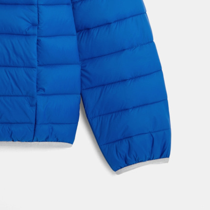 Avis Doudoune déperlante à capuche bleue garçon OKAIDI 5
