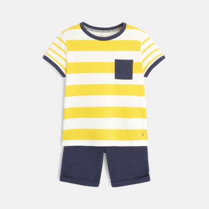 Avis Pyjama d'été rayé jaune garçon OKAIDI 2