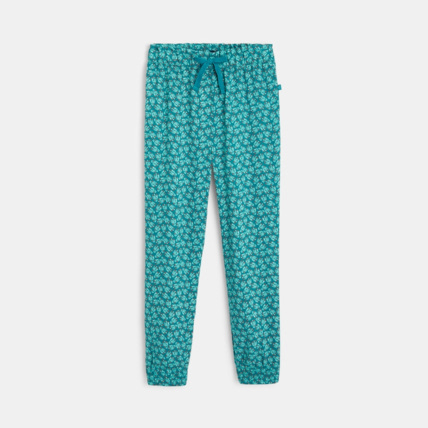 Avis Pantalon fluide imprimé feuillages vert fille OKAIDI 1