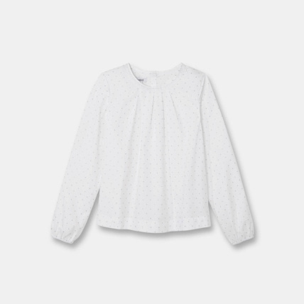 Avis Blouse à pois blanche fille OKAIDI 1