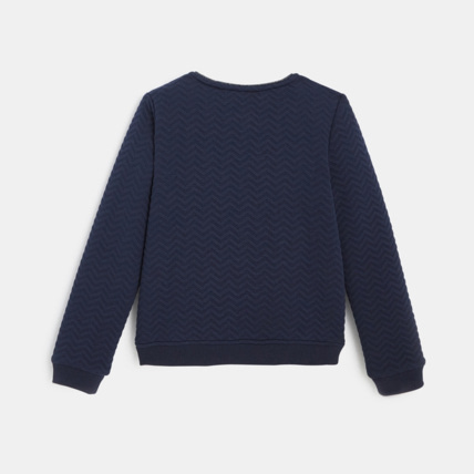 Avis Sweat-shirt zippé doublé en moumoute bleu fille OKAIDI 4