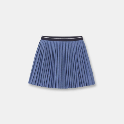 Avis Jupe plissée en jersey bleue fille OKAIDI 1